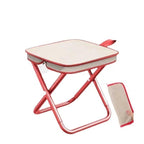 GRUKFE Portable Stool, 13 Inch Small Folding Stool for Adults, Ultralight Black