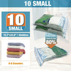 Vacuum Storage Bags, 10 Small Space Saver Vacuum Seal Bags, Space Bags, Vacuum