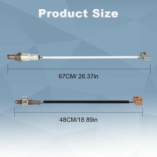 Jovbex 2Pcs Oxygen O2 Sensor Upstream Downstream Compatible with Nissan Micra 1.6L 2015, Versa 1.6L 2012-2017, Versa Note 1.6L 2014-2015 Replacement for 234-4534 2344534 226A01KT0A 234-9127 2349127