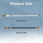 Jovbex 2Pcs Oxygen O2 Sensor Upstream Downstream Compatible with Nissan Micra 1.6L 2015, Versa 1.6L 2012-2017, Versa Note 1.6L 2014-2015 Replacement for 234-4534 2344534 226A01KT0A 234-9127 2349127