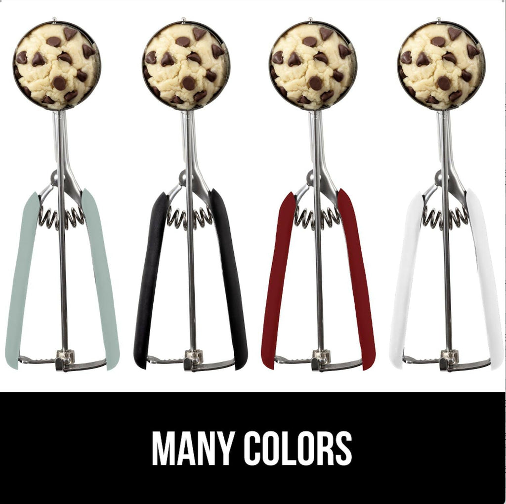 GORILLA GRIP BPA-Free 304 Stainless Steel Cookie Scoop, 2 TSP Scooper #100, Soft