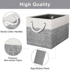 Fab totes Storage Bins [3-Pack], Foldable Storage Baskets for Organizing Toys,