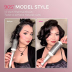 TYMO 2.0 Thermal Brush Curling Brush - STYLUX 1.7" Blowout Volumizer with
