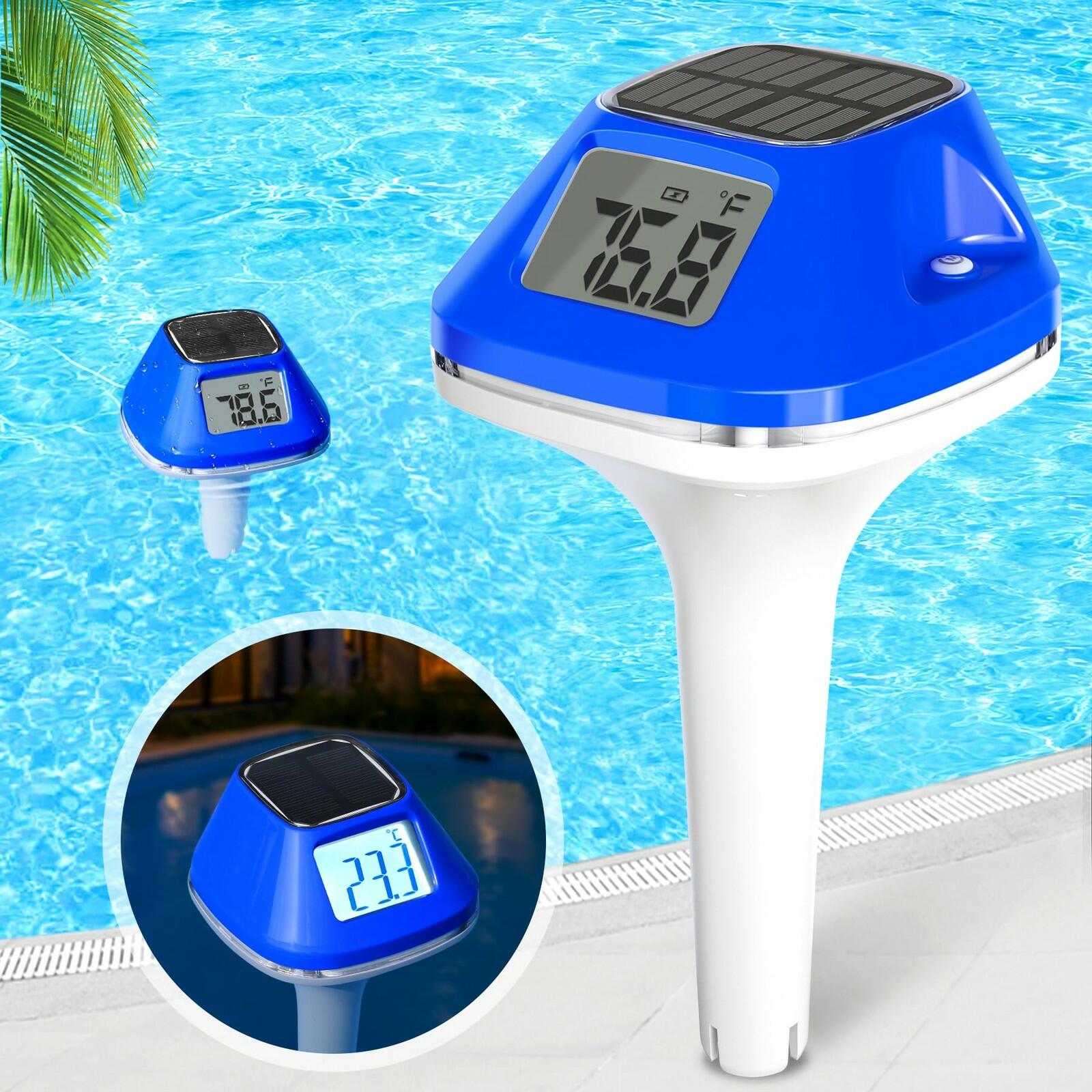 Pircaath 2026 Next-Gen Solar Pool Thermometer Floating Easy Read, Digital Pool