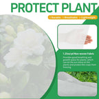 GUKULIVEL Plant Covers Freeze Protection, 10x50ft Green Frost Blanket for