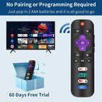 (Pack of 2) Replacement Only for Roku TV Remote, Compatible for TCL Roku/Hisense