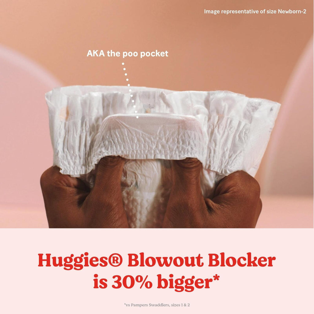 29 Ct Huggies Size 2 Diapers, Little Snugglers Baby Diapers, Size 2 (12-18 lbs)
