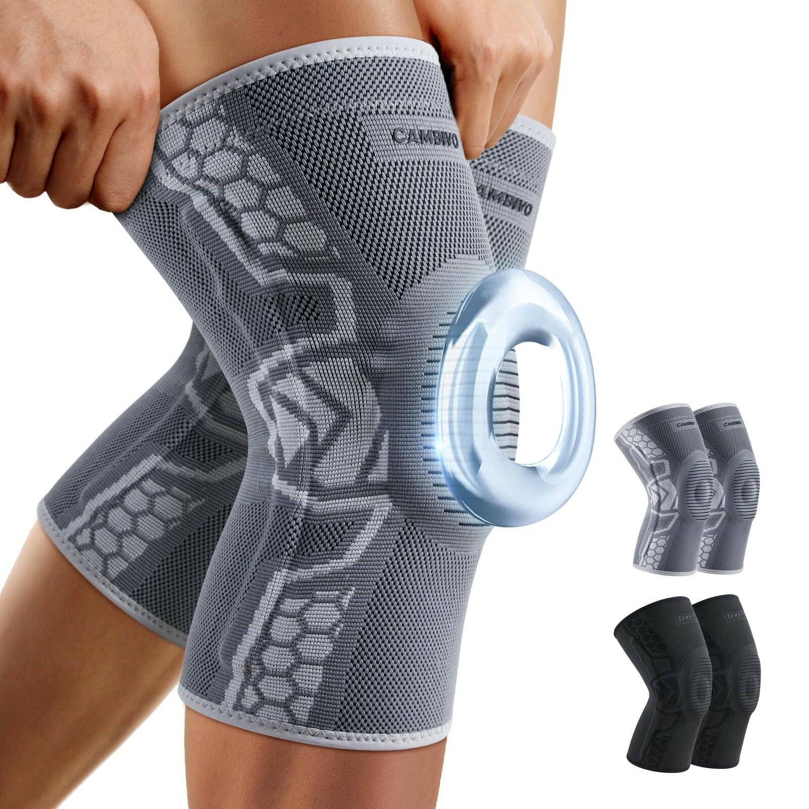OPEN BOX- CAMBIVO XXL 2 Pack Knee Brace for Men and Women, Knee Sleeves for Men