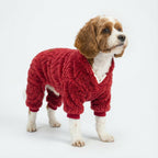 Fitwarm Turtleneck Fleece Dog Sweater Pajamas, Warm Winter Dog Clothes for Small