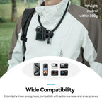 TELESIN Neck Mount SE 2.0 with Air Cushion, Adjustable Chest Strap and Neck
