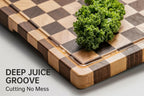 THETCHRY Cutting Boards for Kitchen, 17"X12"X0.8" Checkered Cutting Board