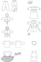 Kwik Sew K2830 Doll Clothing Fits 18-Inch Dolls Sewing Pattern, Size Fits