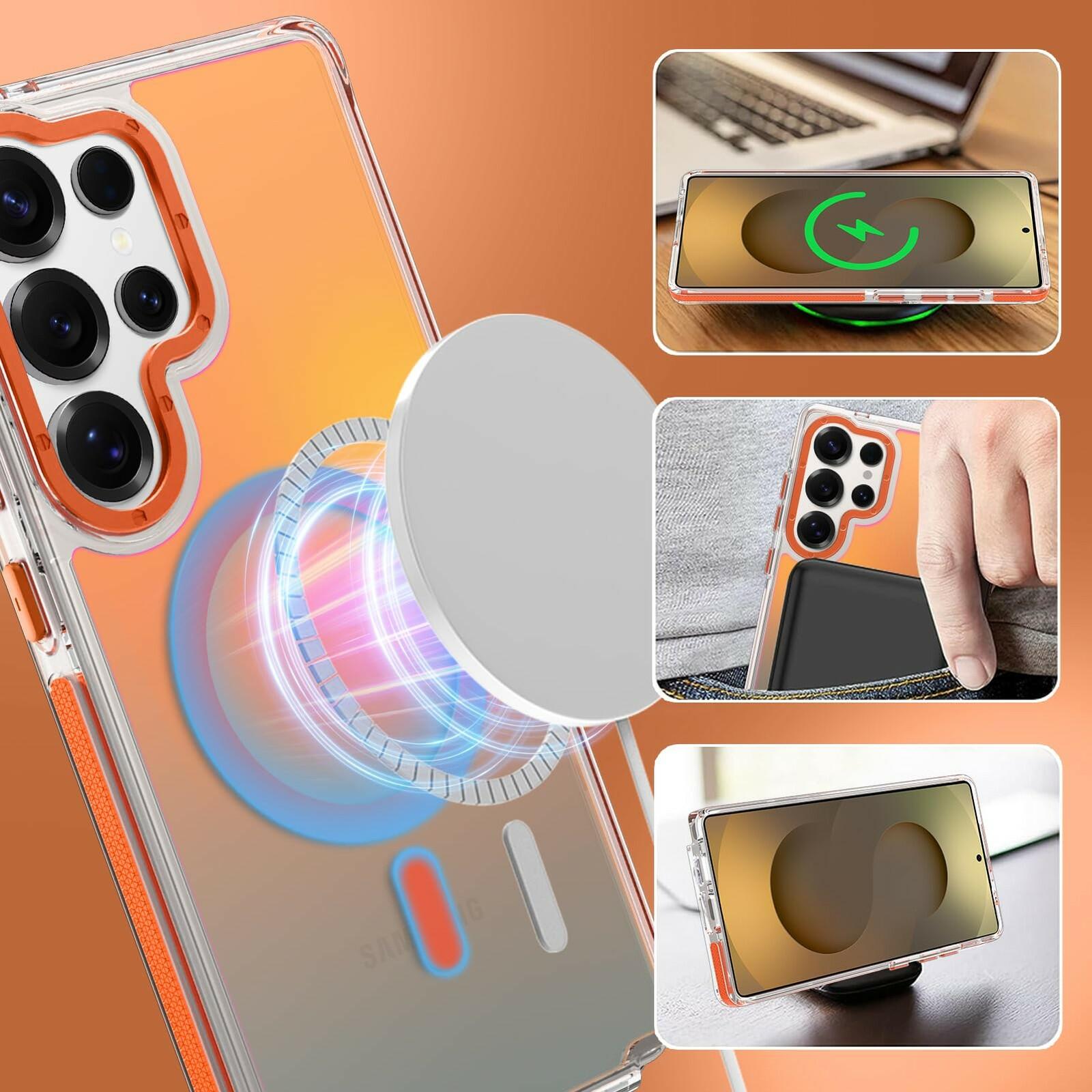 MOWIME Magnetic Case for Samsung Galaxy S25 Ultra [Compatible with Magsafe]