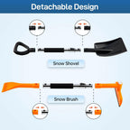 REALYOU 49.2" Car Snow Brush and Ice Scraper for Car Windshield, 3-in-1