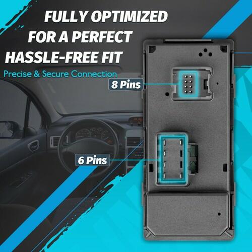 Window Switch for 2007-2014 Chevy Silverado GMC Sierra 1500 2500 3500,HHR