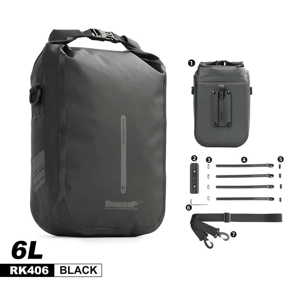 Rhinowalk Bike Front Fork Bag Waterproof Bike Pannier Bag Saddle Bag Shoulder