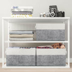 Fab totes Storage Bins [3-Pack], Foldable Storage Baskets for Organizing Toys,