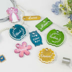 LET'S RESIN Name Plates Resin Molds for 20oz/30oz & 40oz Lid, 16 Cavities 2Pcs