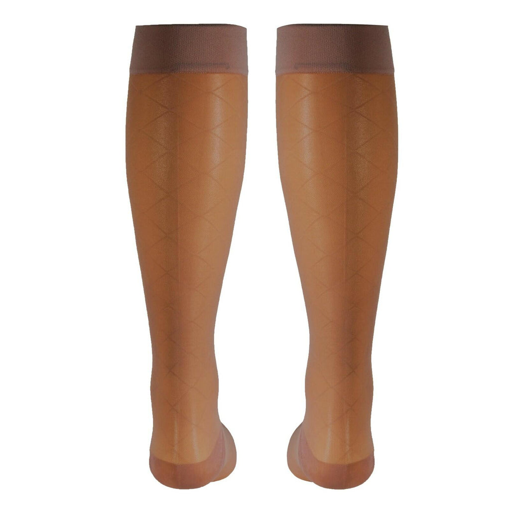 NuVein Sheer Compression Stockings, 15-20 mmHg Support, Women's Dot Pattern
