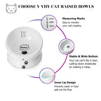 Y YHY Elevated Cat Food Bowl, Raised Food and Water Bowl for Cat and Small Dog,
