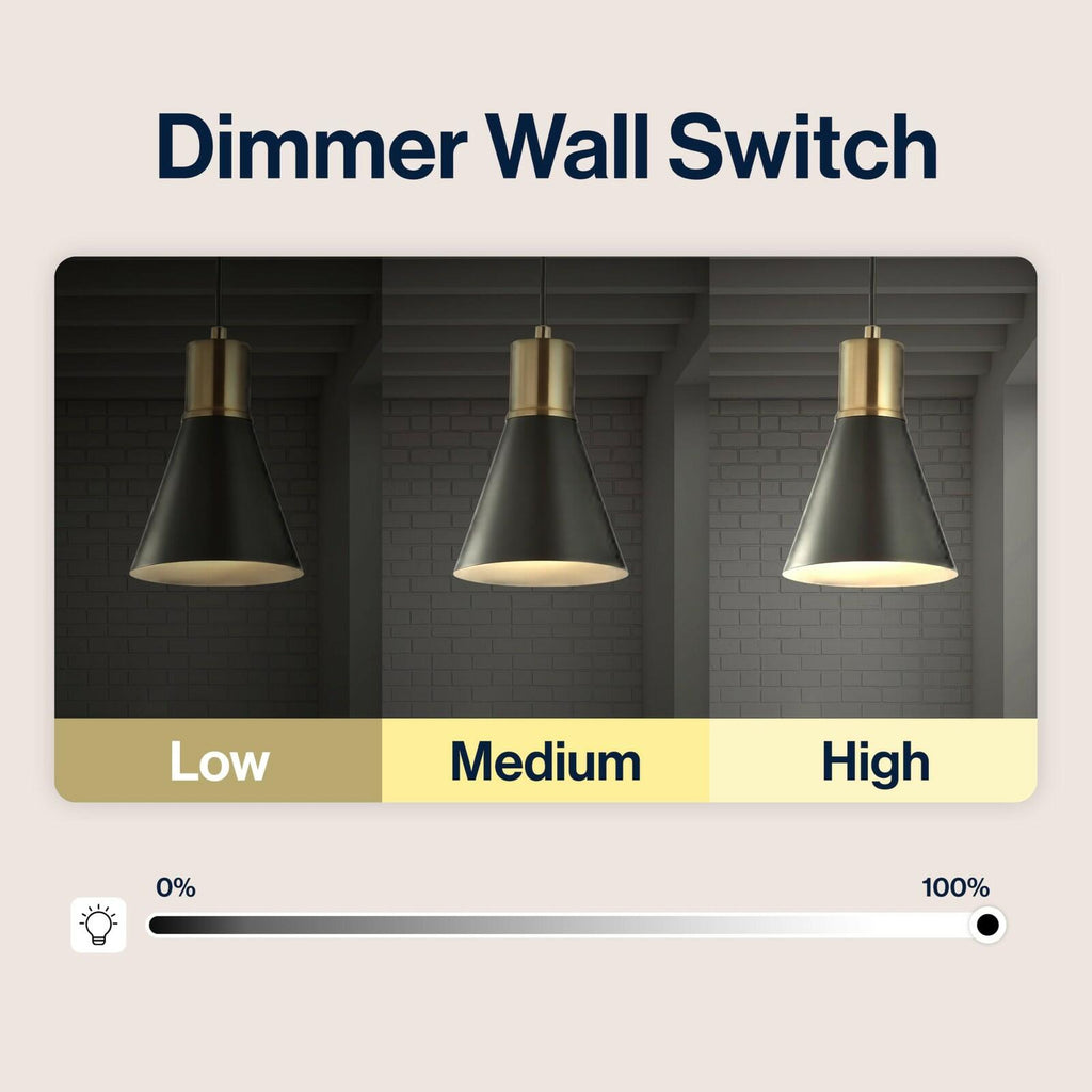 JONATHAN Y Apollo 6" Metal LED Pendant Contemporary Dimmable Adjustable JYL6131A