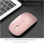 PEIBO Bluetooth 5.2 Mouse, Rechargeable Wireless Mouse for MacBook, iPad Pro,