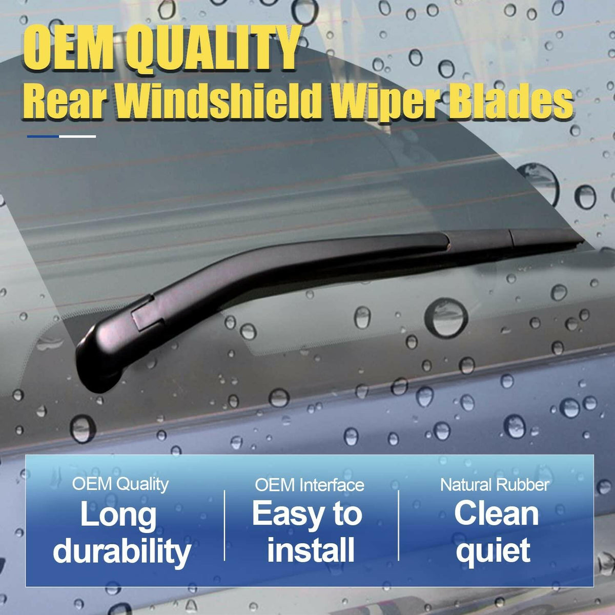 OPEN BOX - 3 wipers Replacement for 2008-2013 Nissan Rogue/2014-2015 Nissan