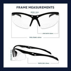 Bifocal Safety Glasses - Safety Glasses with Readers for Healthcare,