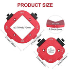 Draxzor 2 Pack Router Corner Radius Template, Premium Aluminum Alloy Router
