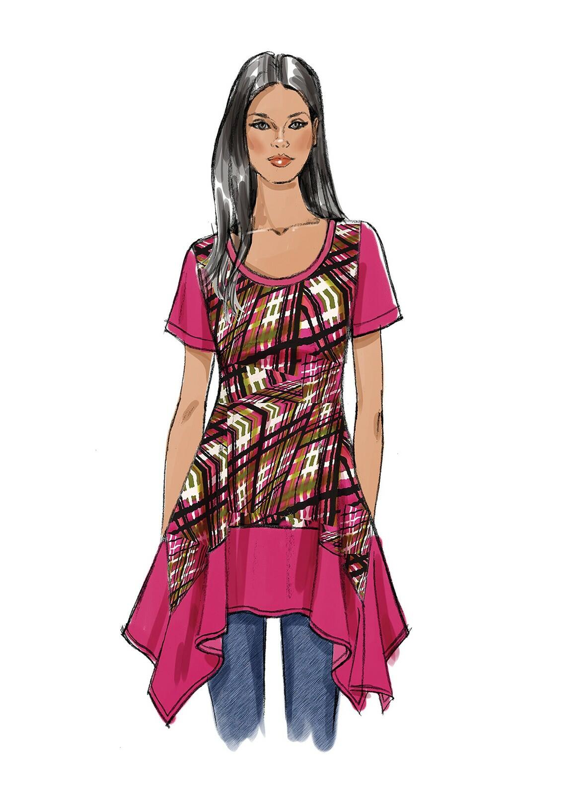 McCall's Misses'/Women's Tops, 18W-20W-22W-24W