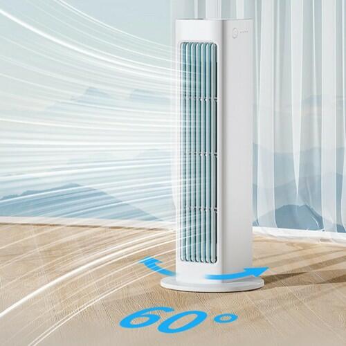 Portable Rechargeable Air Cooler Fan with Remote Control, 3 Speeds LED Touch