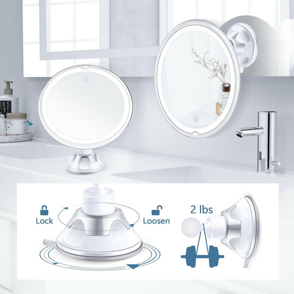 Magnifying Mirror with Light 30X, Lighted Makeup Mirror 30X for Precision