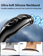Magnetic Phone Holder Neck Mount: Hands Free Chest Stand with Fixed Strap for