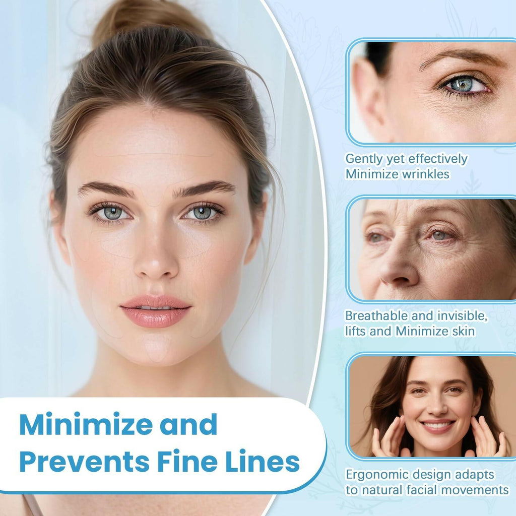LadPemo Anti-Wrinkle Patches – 208 PCS Facial Wrinkle Patches, Face Tape for