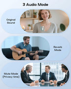 Wireless Mini Microphone for iPhone - 2 Pack Lavalier bluetooth Microphone for
