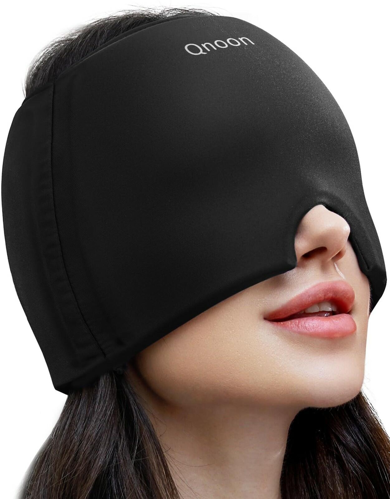 Qnoon Migraine Relief Cap, Headache Relief Cap Mask Products, Cooling Odorless