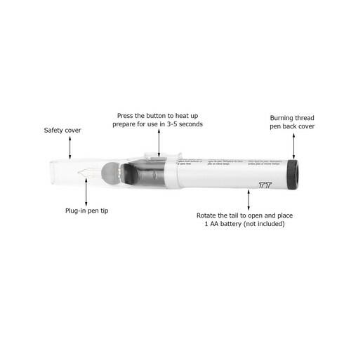 CYSFETENA Thread Burner Pen, Handheld Thread Zapper,Quick Melt One Touch Beading