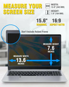 F FORITO Magnetic Laptop Privacy Screen 15.6 inch 16:9, 360° Anti Peeping