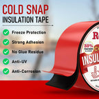 Redford Supply Co. 3 inch x 14 ft, Pipe Insulation, Outdoor Pipe Insulation Wrap