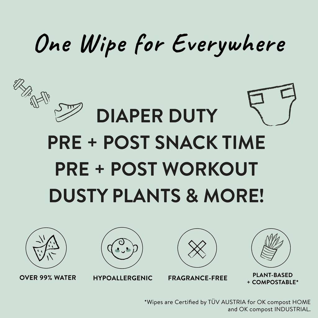 8 Pack The Honest Company Clean Conscious Unscented Wipes 576 Count