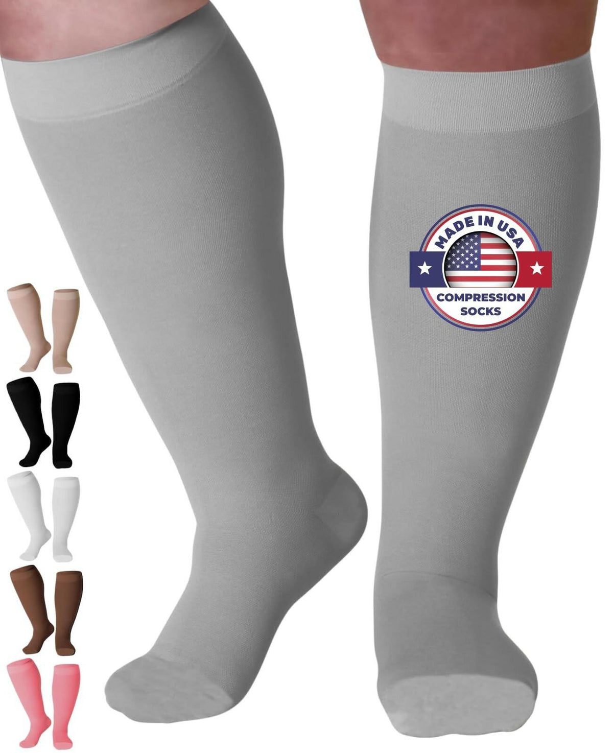 Mojo Compression Socks for Women and Men 20-30mmHg Knee High - Unisex Medical