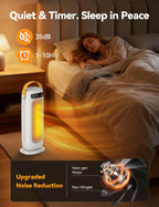 KQPZ Space Heater, 1500W PTC Ceramic Electric Heaters for Indoor Use with