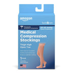 Amazon Basic Care Medical Compression Stockings Size Small 20-30 mmHg Support,