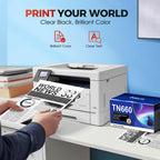 TN660 TN-660 Toner Cartridge - Replacement for Brother TN660 TN630 TN-630 TN-660