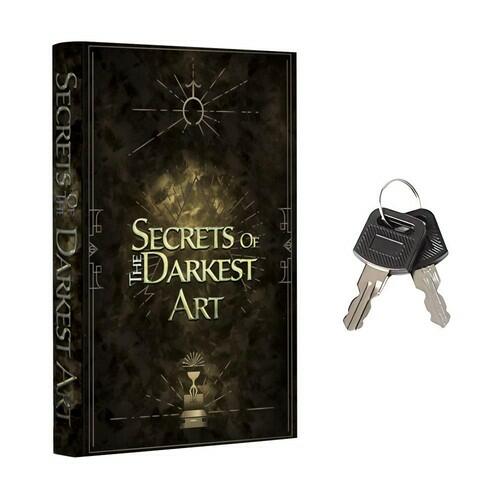 Fake Book Safe Box Key Lock Hidden Storage Darkest Art X-Large