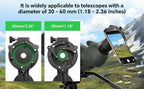 FANAUE Telescope Phone Adapter, Spotting Scope Smartphone Phone Mount for