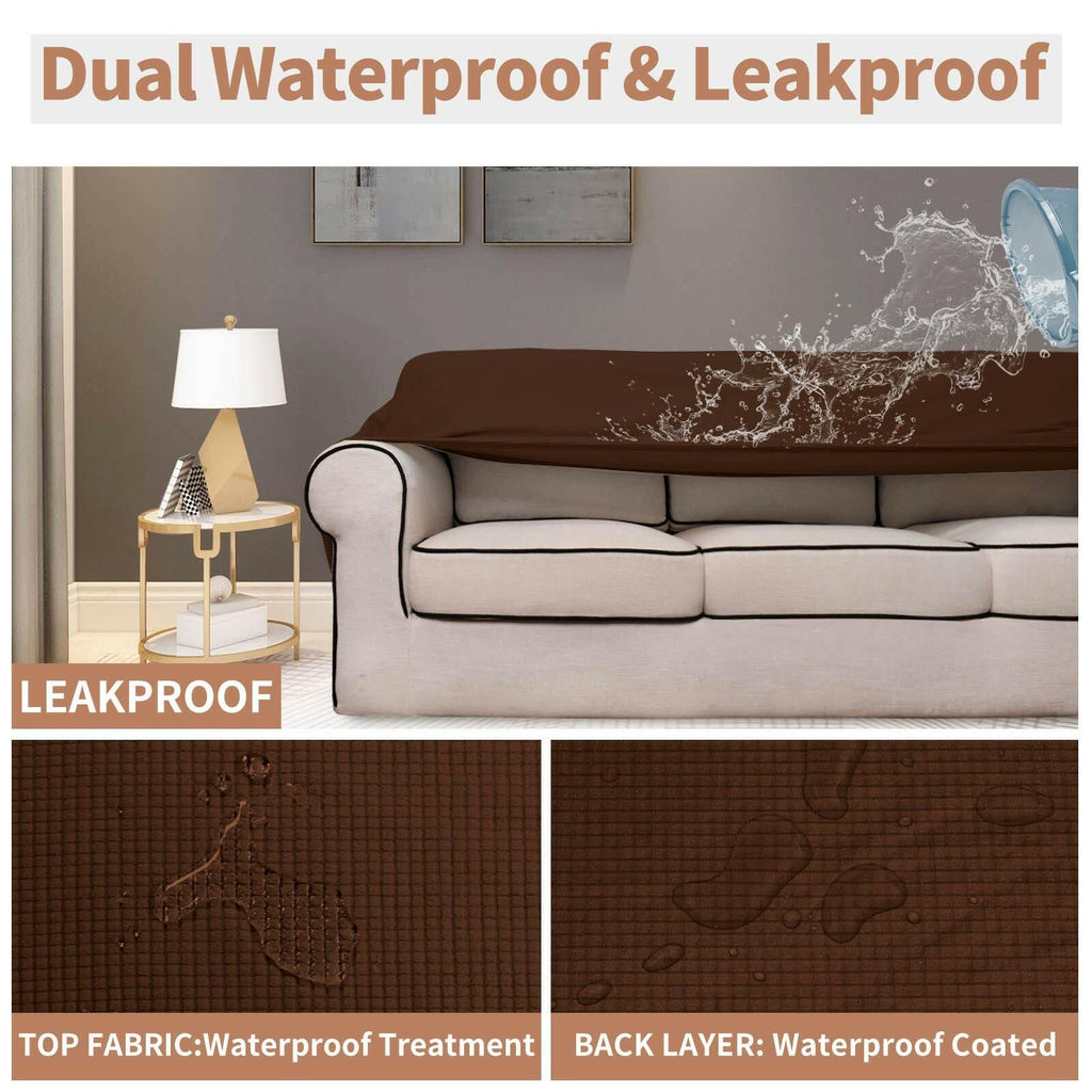 Easy-Going 100% Waterproof Couch Cover, Dual Waterproof Sofa Cover, Stretch