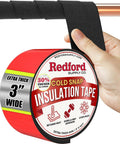 Redford Supply Co. 3 inch x 14 ft, Pipe Insulation, Outdoor Pipe Insulation Wrap