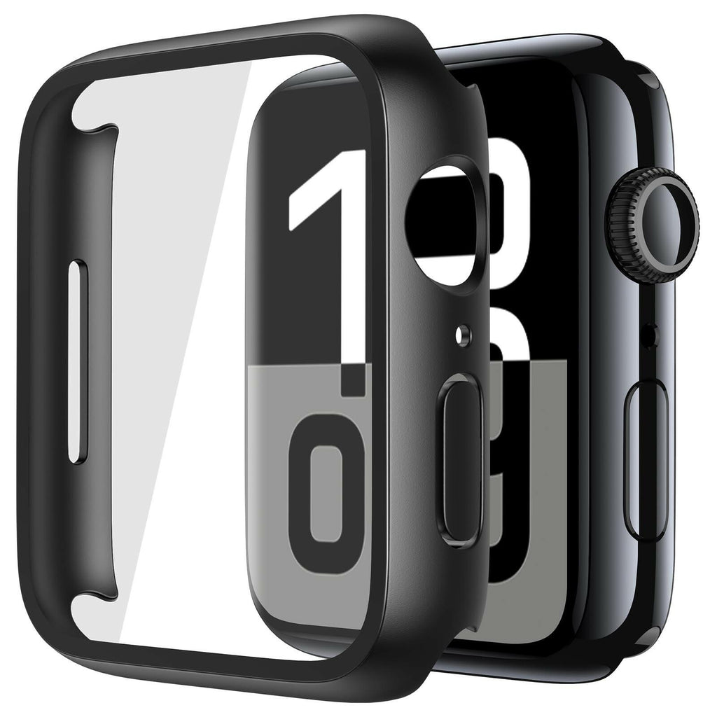 Misxi 2 Pack Tempered Glass Case Compatible for Apple Watch Series 11 (2025)