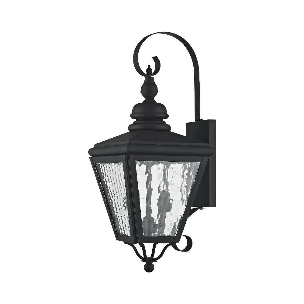 Livex Lighting 2031-01 Transitional Two Light Outdoor Wall Lantern from